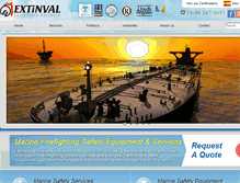 Tablet Screenshot of extinval.com